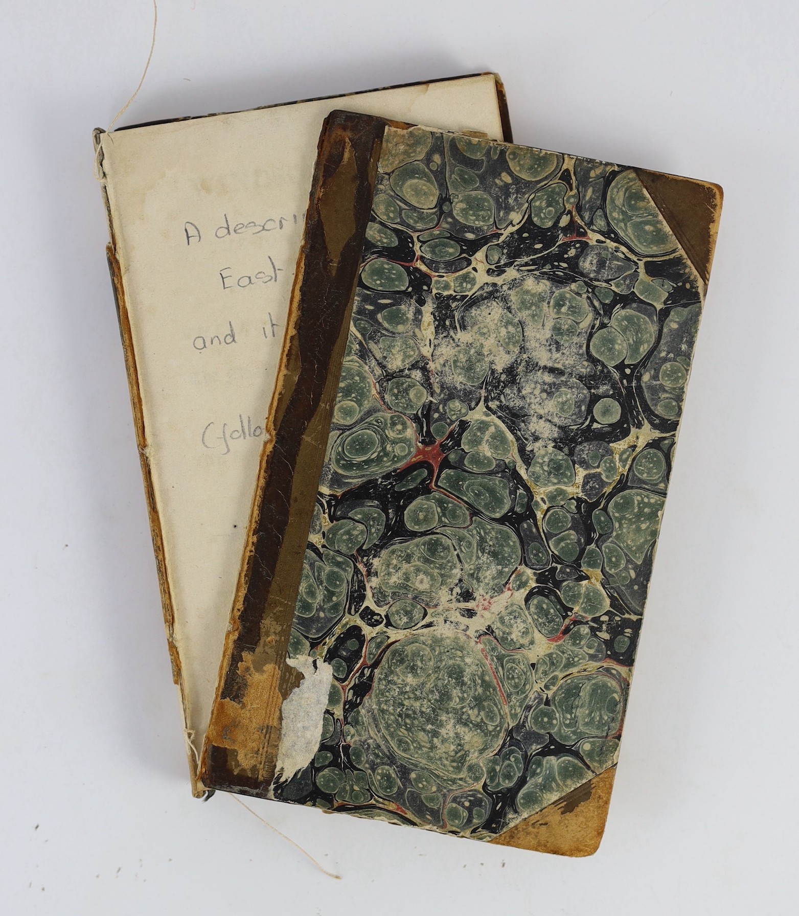 EASTBOURNE: A Description of East-Bourne and its Environs ... folded map and 3 plates; old half calf and marbled boards. East-bourne: printed for John Heatherley, 1819